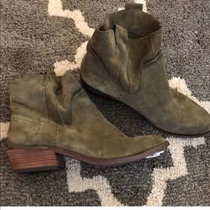 Sued ankle boots